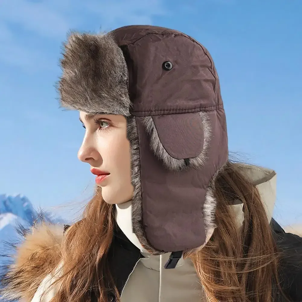 Unisex Winter Ski Lei Feng Hat with Velvet Lining 2