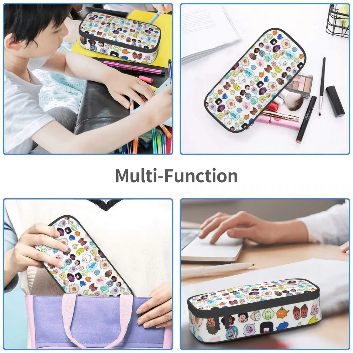 Steven Universe Heads Pencil Cases Big Capacity Pen Bags Pen Box Pencil Pouch For Boys Girls Students Stationery School Office