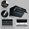 Tieasy 900 CFM 30 inch  Wall Mount or Under Cabinet Heating Auto-Cleaning Range Hood USCX08T75 3