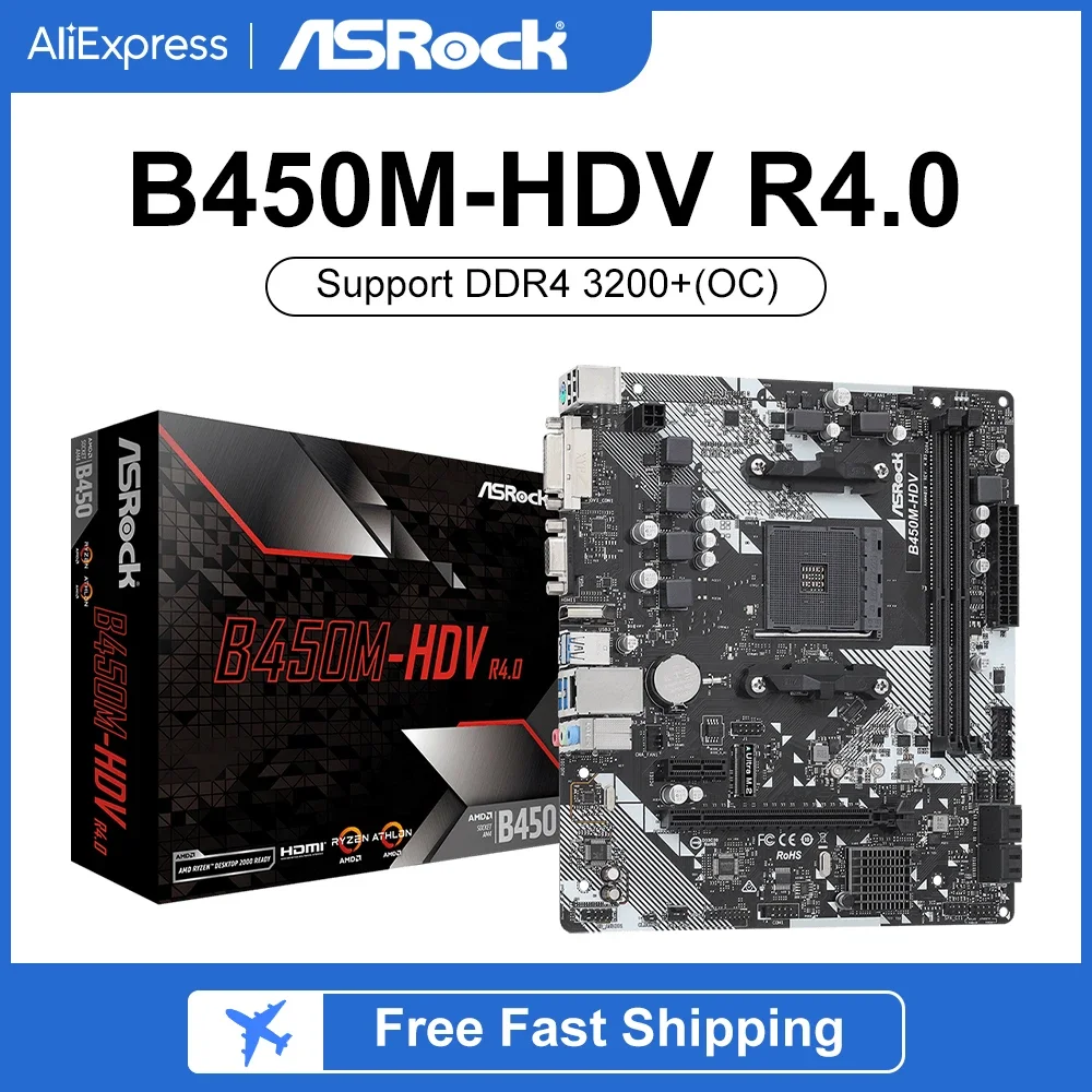 ASRock B450M-HDV マザーボード ASRock > B450M-HDV