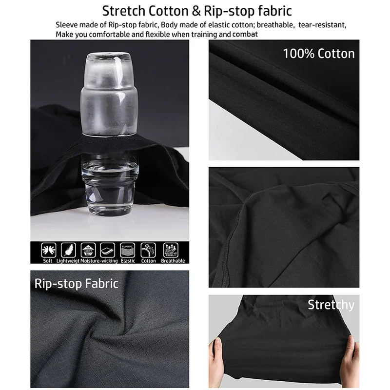 Men's Long Sleeve Combat Shirt 1/4 Zipper Ripstop Cotton Tactical Shirts Camoufalge Airsoft T Shirts Wear Resistant 5