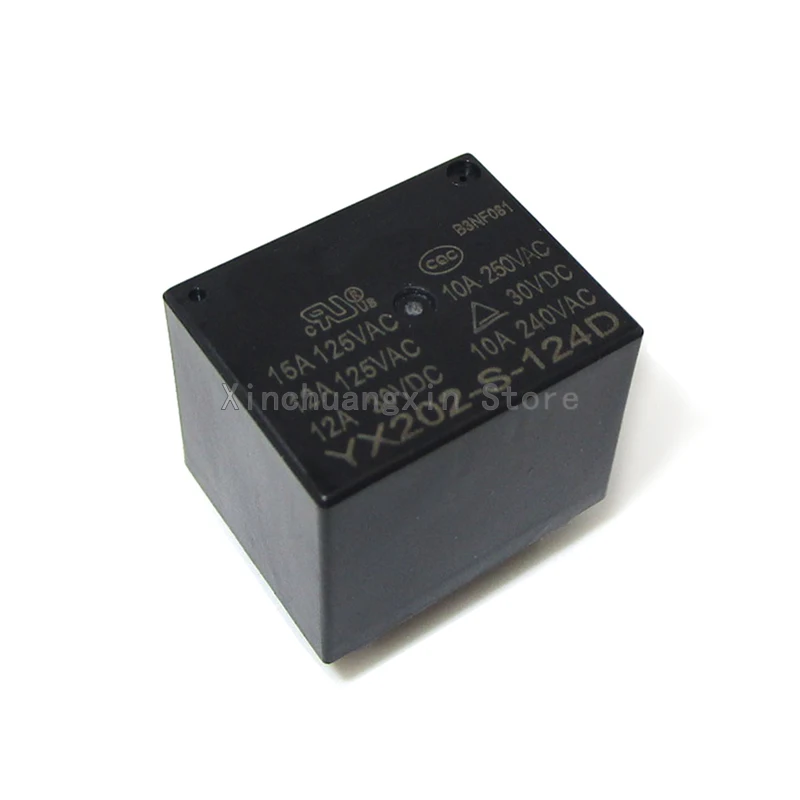 Original YX202-S-124D 15A24VDC 5 Pin ชุดปกติเปิดเครื่องใช้ไฟฟ้า Power แม่เหล็กไฟฟ้ารีเลย์ 1