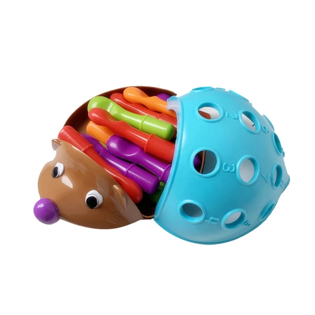 Children Insert Hedgehog Educational Toys Montessori Building Model Set Centralized Training Hand Eye Coordination 5