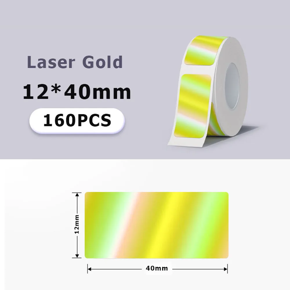 Mini Label Printer Paper - Waterproof, Oilproof, Scratch-Resistant Laser Stickers