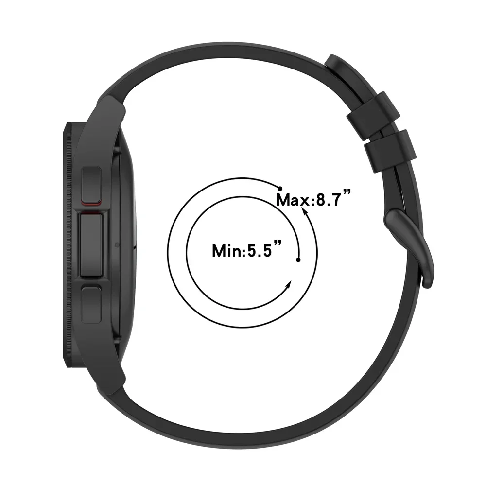 Versatile Silicone Watch Strap Replacement - 20mm/22mm Options