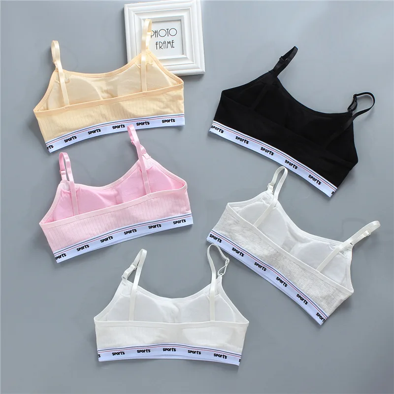 New Girls' Bra Elastic Sling Vest Cotton Girls' Wrapped Bra Underwear  Children 8, 10, 12, 14 Year Old Student Training Bra - Training Bras -  AliExpress