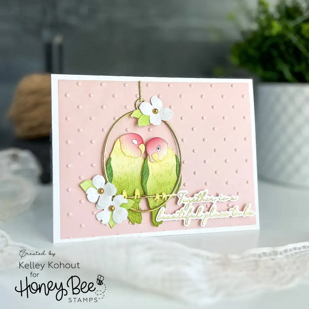 Clear Stamps Metal Cutting Dies Stencil for DIY Scrapbooking Crafts Card Easter Valentine's Vintage Mailbox Love Birds