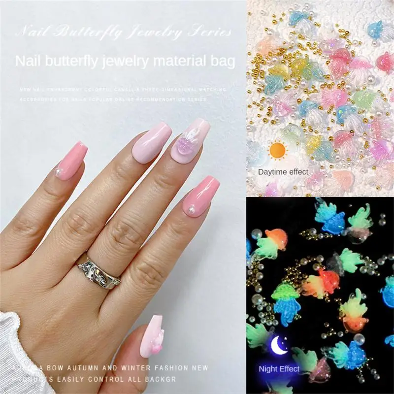 

Accessories Amazing Sparkling Unique Eye-catching Butterfly Waterproof Nail Accessories