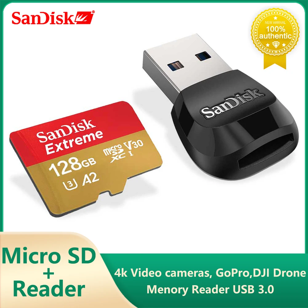 Sandisk a2 extreme micro sd card mobilemate usb 3 0 microsd card reader
