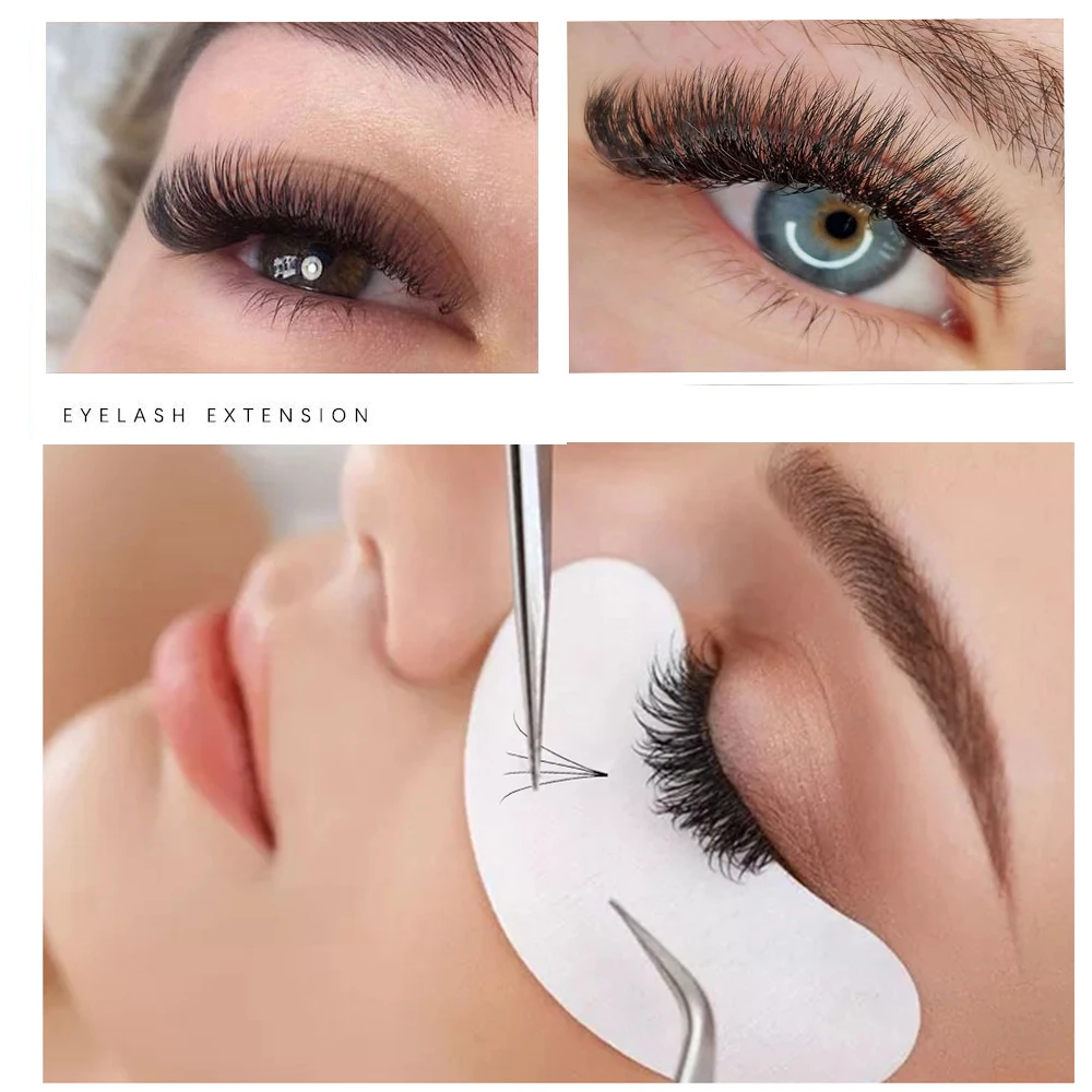Loose Premade Volume Fans 6D 10D 12D 14D 16D Individual Lashes Extension Thin Pointy Base Pre Made Volume Fan Faux Mink 500 fans