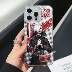 custodia per telefono dura con texture piumata Tokyo Ghoul
