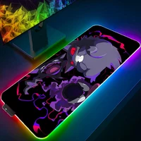 LED Light Mouse Pad Desk Mat G-gengar P-pokemon Rayquaza Computer Mousepad Backlight Keyboard mat Gaming Mouse Pad RGB Carpet - Image 4