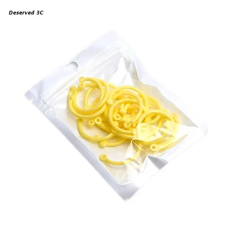 Loose Leaf Rings Multi-Color Binder Rings Flexible Book for Scrapbook