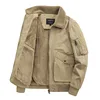 Autumn/winter Fleece-lined Thickened Woolen Jacket For Middle-aged Elderly Men Warm Excessively Large Leisure Winter Clothing 2