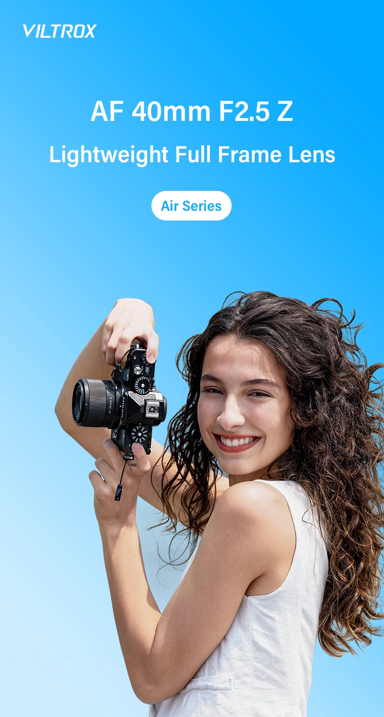 40mm F2.5 Air AF Full Frame Prime Portrait Lens for for Sony E zve10 II a7iv Fuj