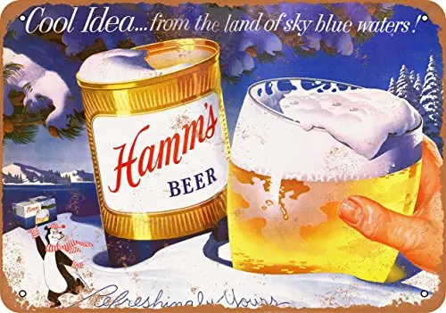 

Metal Sign - 1956 Hamm's Beer and Winter - Vintage Look