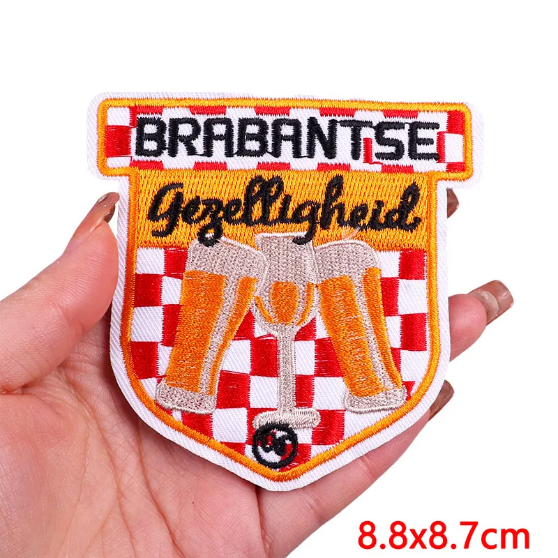 Netherland Carnival Emblem Embroidered Patch for Clothing - DIY Iron-On/Sew-On Applique