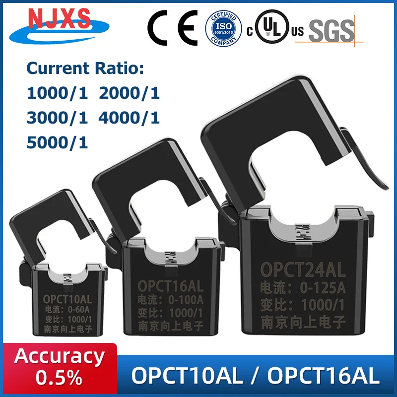 Micro Split Core Current Transformer Sensor Ac Open Type Ct Clamp 5a ...