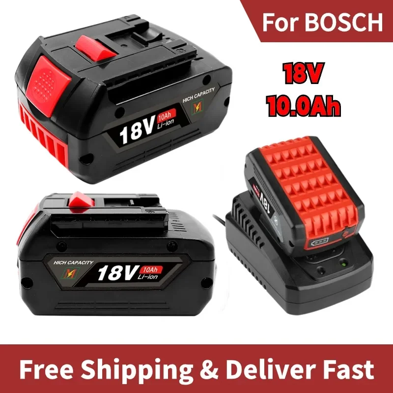 

For Bosch 18V Battery 6.0Ah Lithium Ion Power Tool Rechargeable Battery Electric Drill Suitable For Models BAT609,BAT618, BAT610