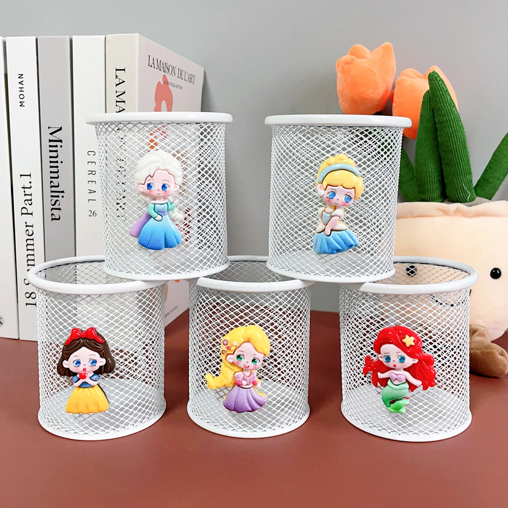 Cartoon Disney Princess Pencil Case Makeup Case Pen Holder Storage Box