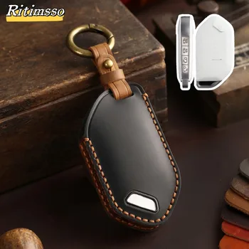 기아 Ka4 가죽 자동차 키 케이스 커버, 9 버튼