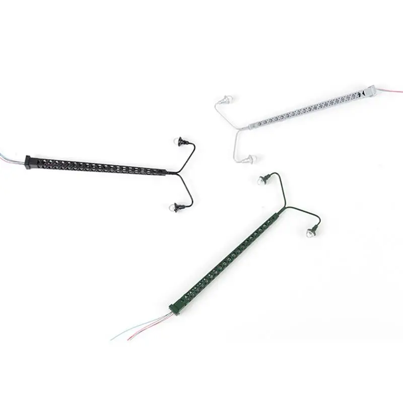 5PCS HO 1:87 Scale Model Railway Layout Lamp Warm/White LED Dual Head Lighted Lamp for 3V Voltages for Railway & Building Layout 3