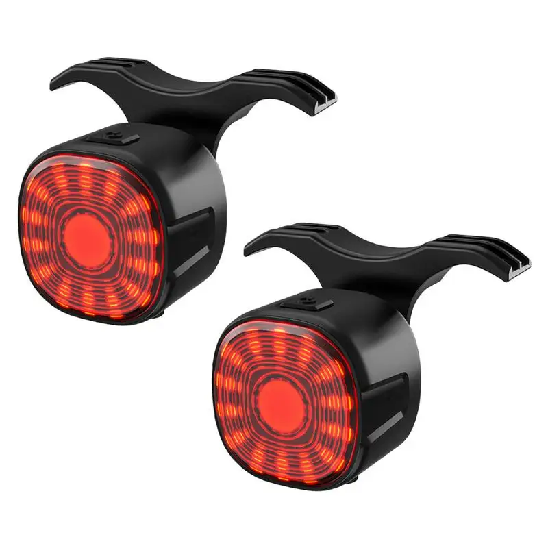 

Bike Tail Light LED Auto Sensing Rear Bike Light USB Rechargeable 6 Light Mode Options Precise Brake Sensing Flashing Bike Light