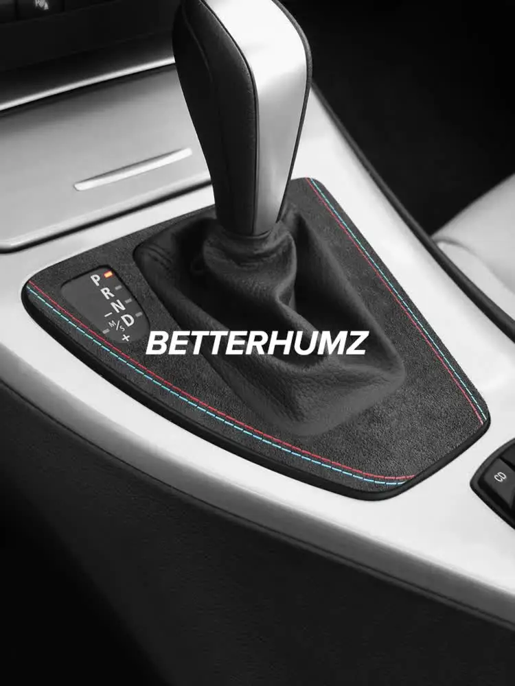 Interni Decorazione per BMW Serie 3 E90 E92 2005 2006-2010 2011 2012 Car Interior Gear Shift Panel Decal Cover Trim Accessori Decorativi Neri Modanatura (Misurare : Left-Hand Drive