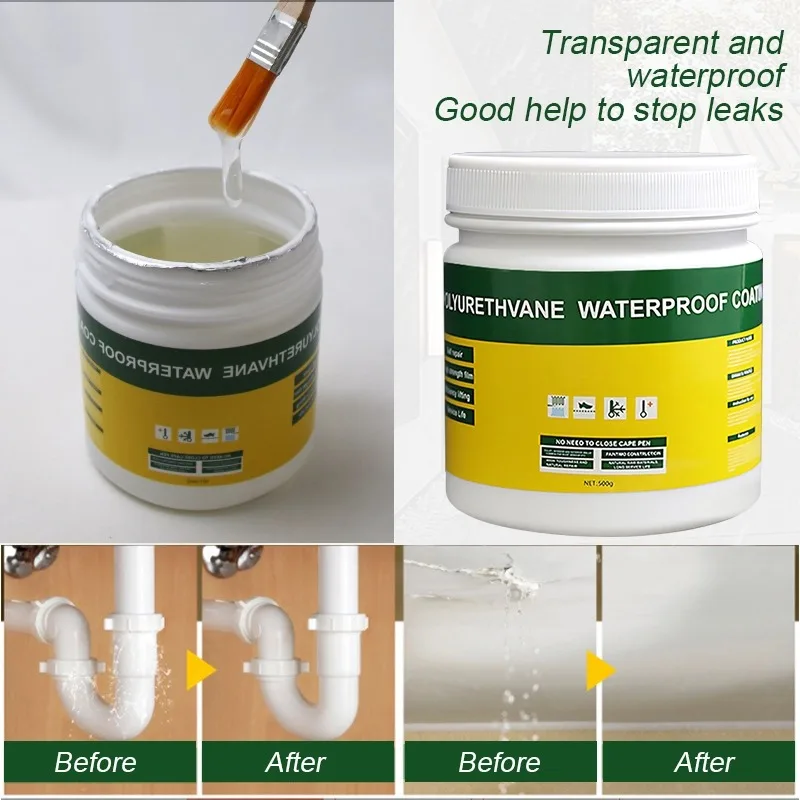 Transparent Waterproof Insulating Sealant Roof Bathroom Repair Glue Invisible Sealing Coating Wall Leak Strong Repair Glue