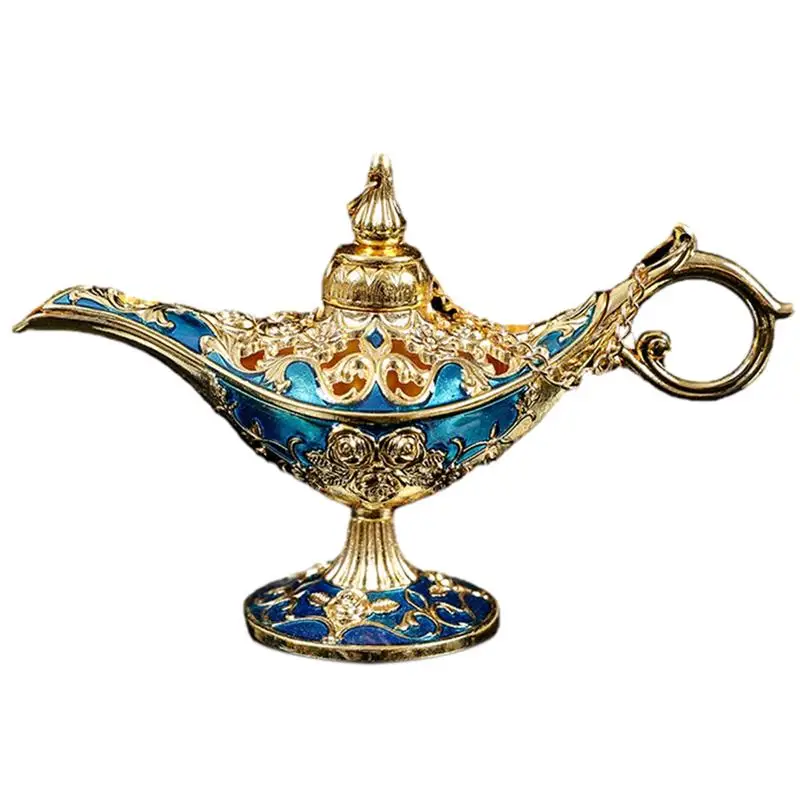 Aladdin Lamp Classic Vintage Ornaments Metal Craft Gift Aladdin Lamp Wishing Light And Gingillo Box Aladdin Lamp Wishing Light