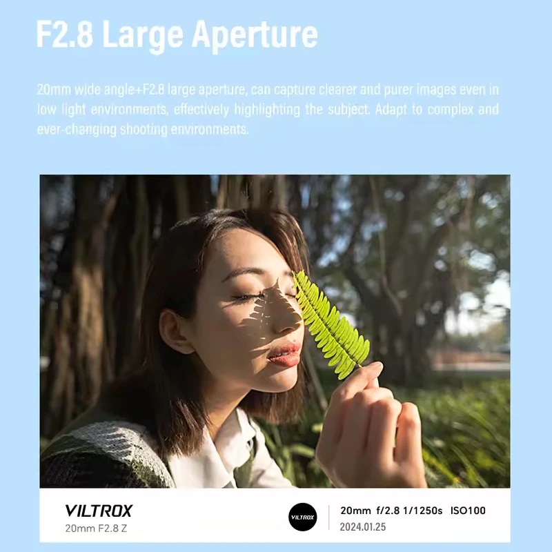 VILTROX 20mm F2.8 풀프레임 AF 프라임 광각 렌즈 40mm F2.5 50mm F2 자동 초점 카메라 렌즈 ( a6700 zv-e100 니콘 Z7 용)
