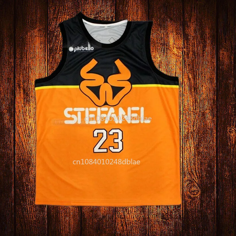 man 1985 Stefanel Trieste Jordans #23 Exhibition Game Basketball Jersey Embroidery Youth Kids Adult Any Size And Name