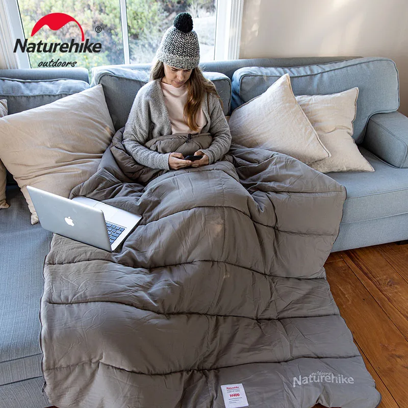 Naturehike Camping Sleeping Bag M180 M300 M400 Washable Cotton Sleeping Bag Autumn Winter Indoor Outddor Travel