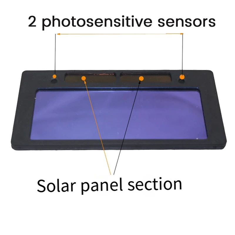 Solar Powered Welding Lens Automatic Dimming Welding Glasses Helmet Mask Accessories For Lens Goggle Durable 2Pc