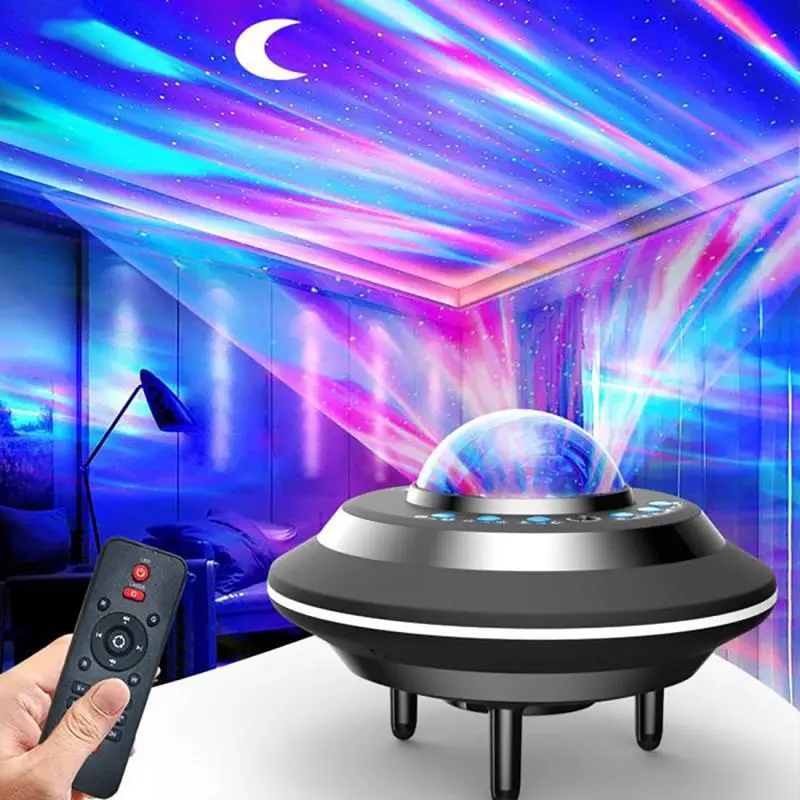 Luce Notturna Aurora Star Ry Sky Proiettore Per La Decorazione Della Camera Da Letto Domestica Luce Per Feste Stella Per Bambini Luce Notturna Lampada