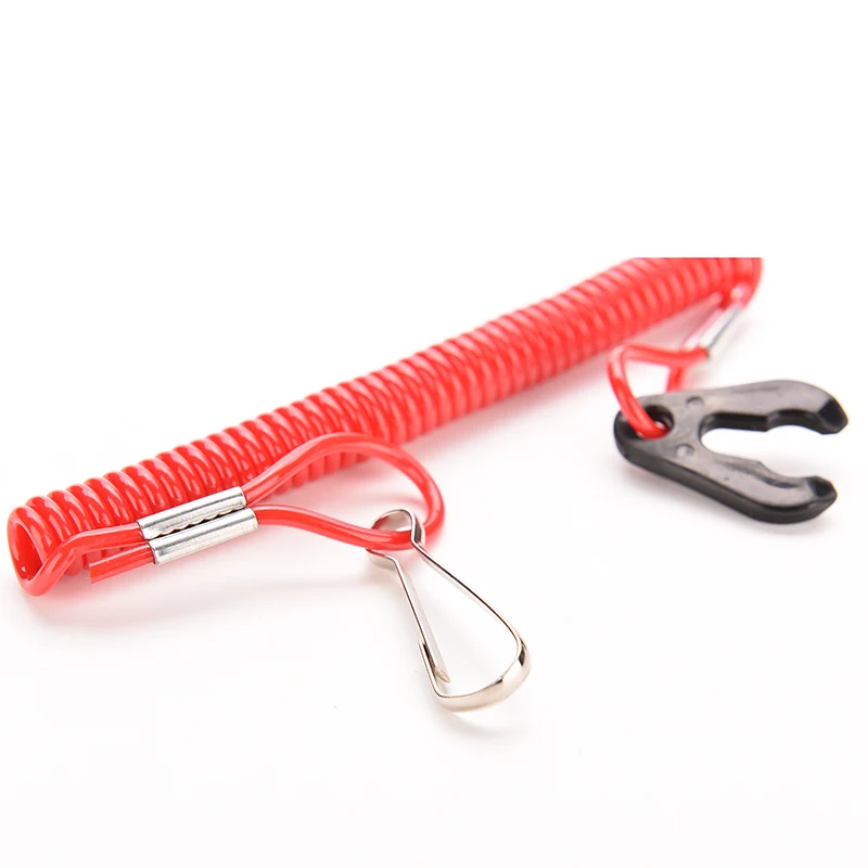 1pcs/lot Boat Motor Kill Stop Switch Safety Tether Lanyard Outboard Engine Flameout Rope Tohatsu Outboard Engine Parts