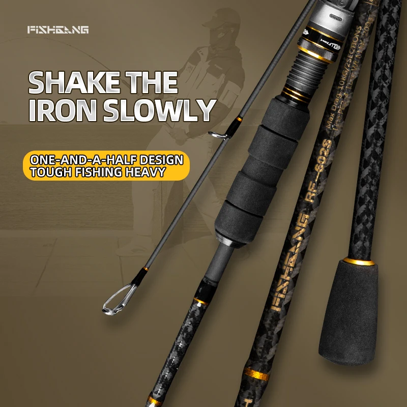 ROLLFISH Carbon Fiber Slow Jigging Rod 1.68–1.98m Spinning/Casting 2