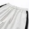 T Shirt Men Suit Shorts Tshirt Set Stripe Bubble Oversize 6XL 7XL 8XL Plus Size Short Sleeve Summer T-shirts Breathable Fashion 5