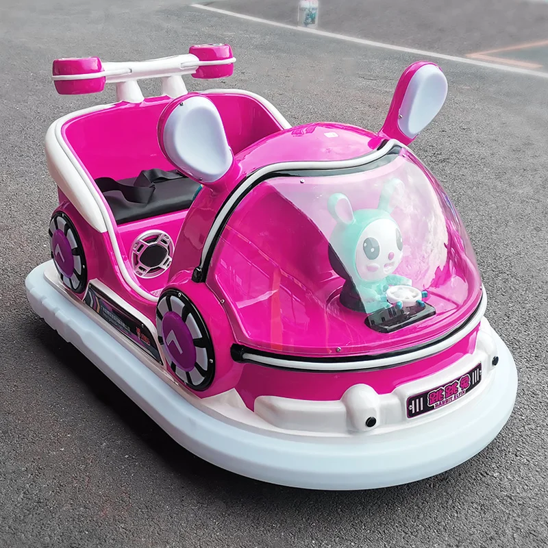 Haojile Rabbit Elf Adorable Electric Bumper Car for Kids with Parent-Child Seating Perfect for Malls Squares Parks