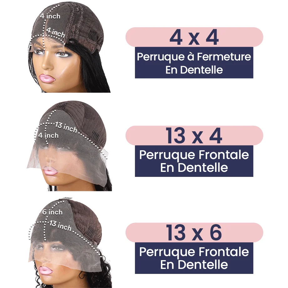 Perruque Cheveux Humain Bouclé 13x4 Water Wave Lace Front Pour Femmes Perruque Brésilienne Dentelle Transparente 4x4 Perruque Cheveux Humain Bouclé Perruque Frontale Bouclée Deep Wave Sans Colle