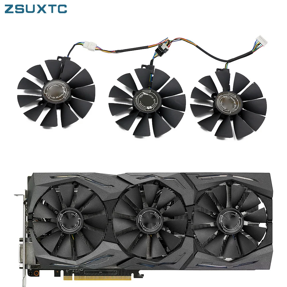 Gpu Cooler para Asus Strix Gtx 1060 oc 1080 1070 1080ti rx 480 Placa Gráfica Fan Cooler Fdc10u12s9-c Gtx1080