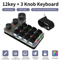 Mini Bluetooth Programming Macro Custom 3 Knob Keyboard