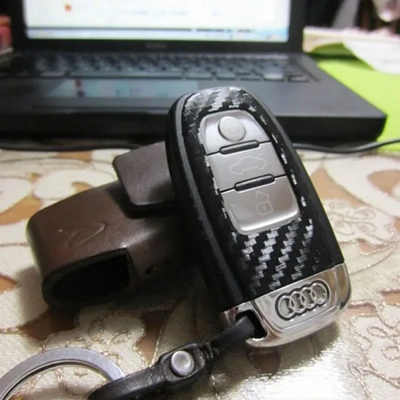 Carbon Fiber Car Key Protection Sticker - Smart Key Accessory