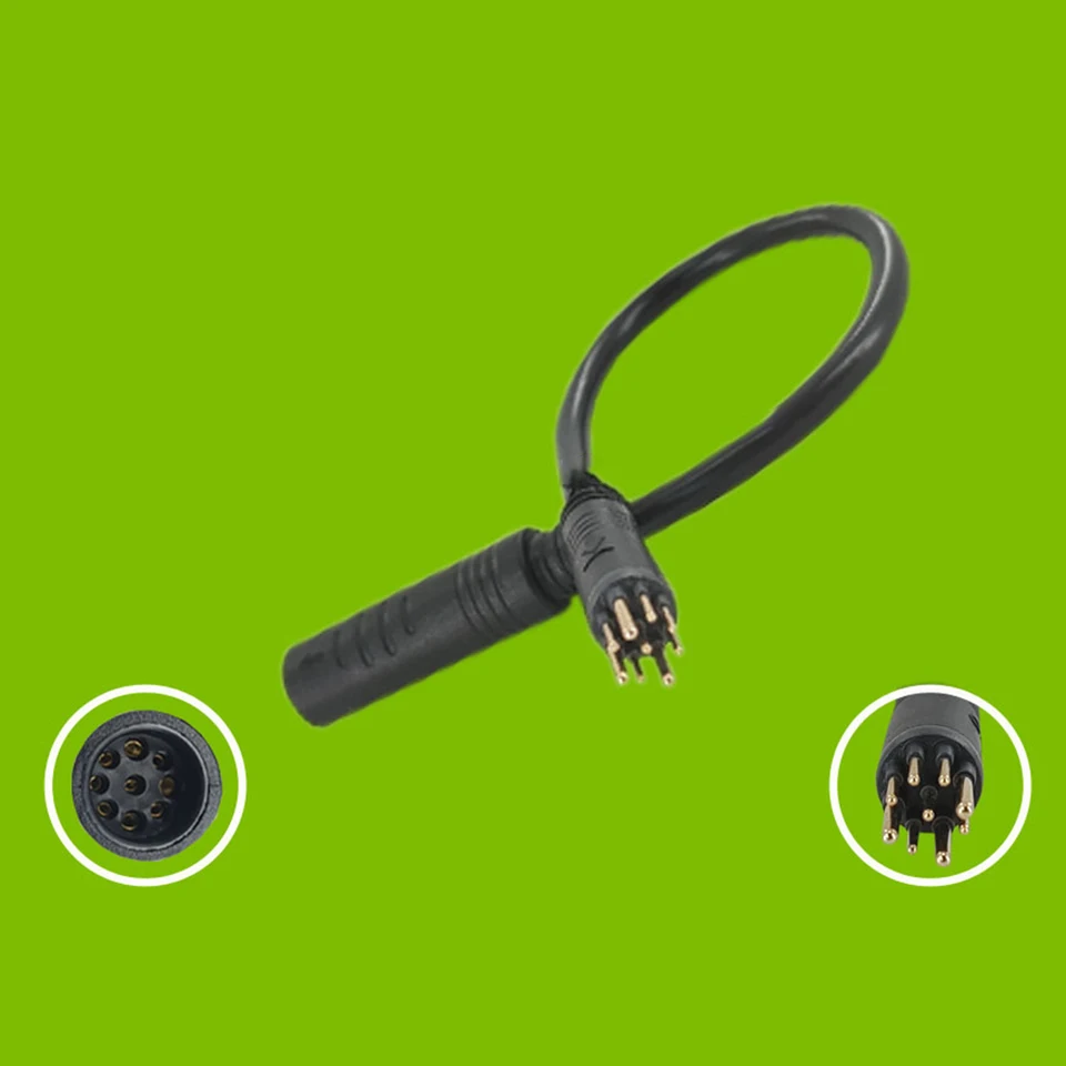 E-Bike Motor Verlengkabel 9-pins Waterdichte Connector Mannelijk naar