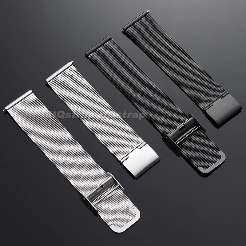 Elegant Stainless Steel Milanese Loop Mesh Watch Band with Quick Release