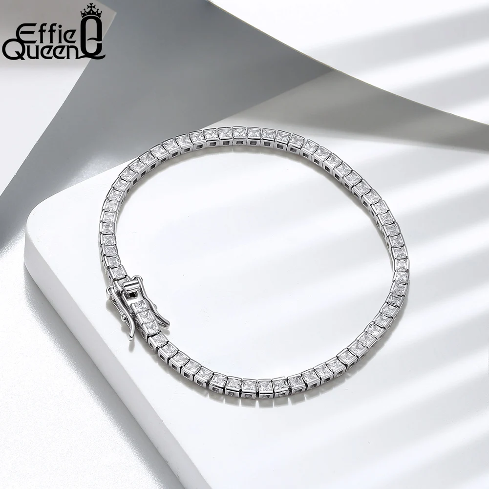 14K White Gold 3MM Tennis Bracelet