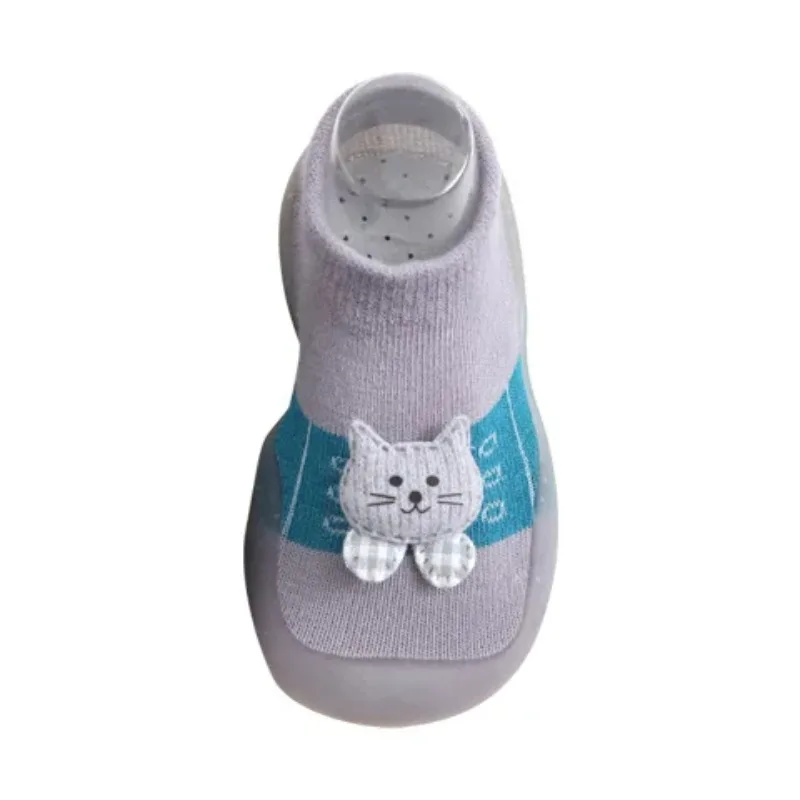 Spring Autumn Infant Toddler First Walker Baby Girls Boys Non-Skid Animals Sock Shoes Cotton Lightweight Slip-on Sneakers
