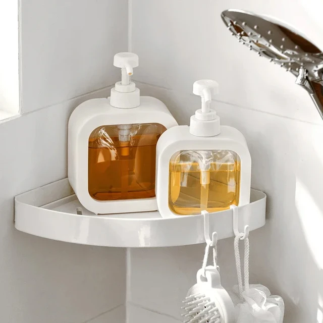 300/500ml Dispenser di sapone da bagno Lozione riutilizzabile Shampoo Supporto per gel doccia Dispenser da viaggio portatile Bottiglia vuota per pompa da bagno 6