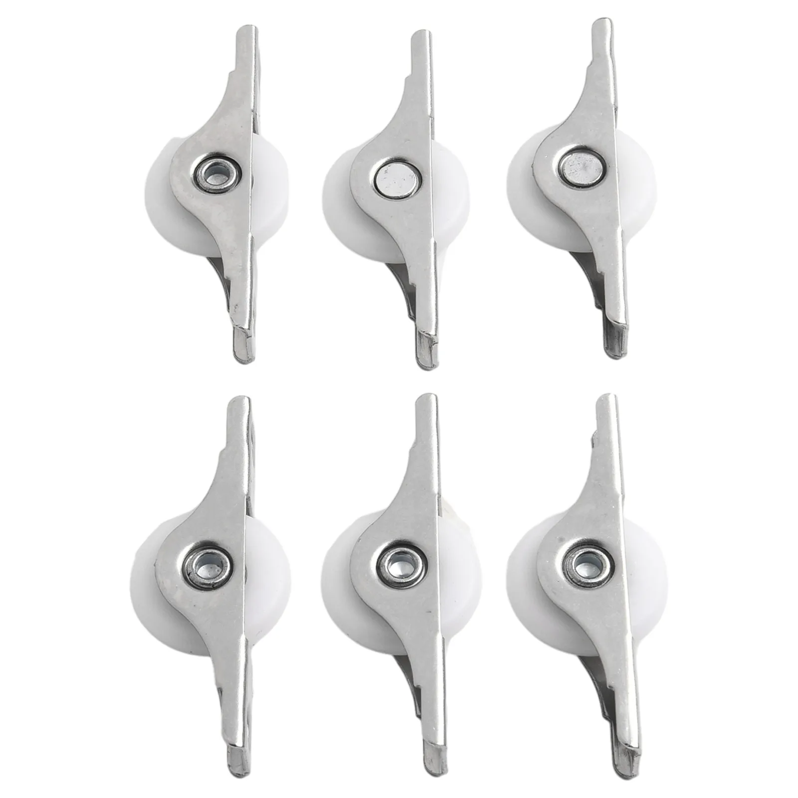 Description Picture 3 of itemAccessory New Scroll Wheel Sliding Wardrobe Window Pulley Hardware Home Kitchen Nylon Plastic+stainless Steel Roller 6pcs