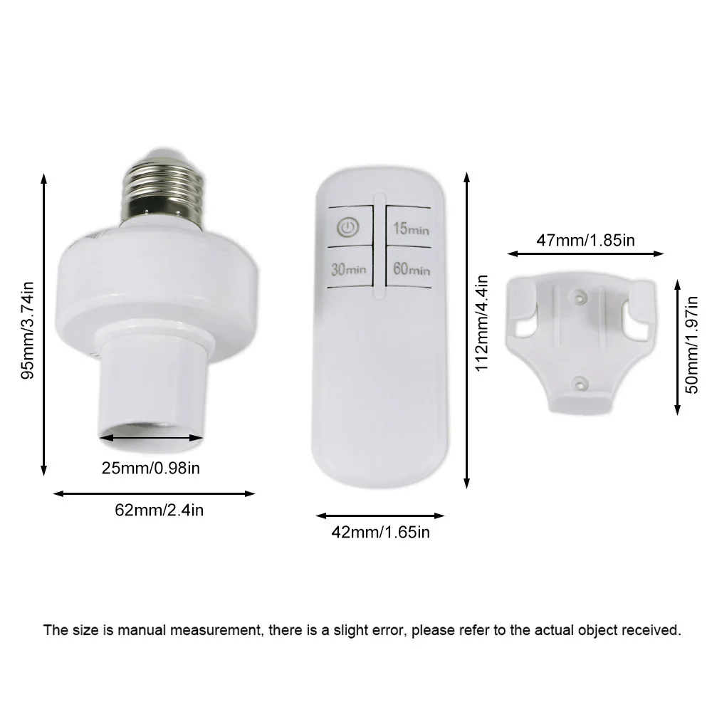 E27 Wireless Remote Control Smart Timer Switch Lamp Holder 110/220V House Multi Light Switch Living Room Bedroom Timer led lights lamp holder lamp bulb holder lamp base led lamp base